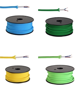 25m Roll Braided 2 Core 0.75mm Blue, Bottle Green, Yellow or Lime Green 25m Roll Braided 2 Core 0.75mm Blue, Bottle Green, Yellow or Lime Green