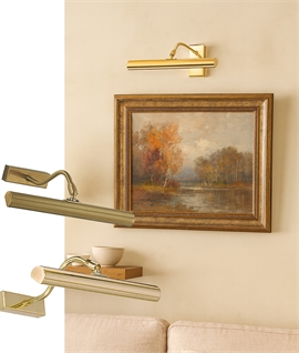 Elegant Swan-Neck Picture Light for Medium Size Artwork and Portraits