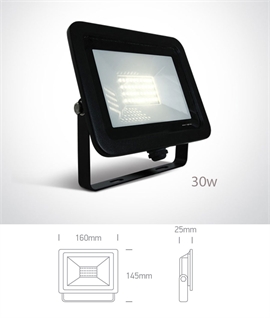 Black LED Flood Light with Adjustable Mounting Bracket