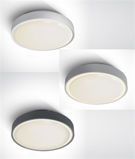 IP65 Rated LED Round Flush Ceiling Light - Install Indoor or Outdoor