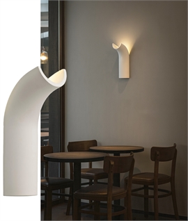 LED Plaster Uplighter Wall Light - Paintable