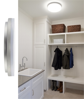 Round Flush and Slim LED Drum Light - IP44 Rated