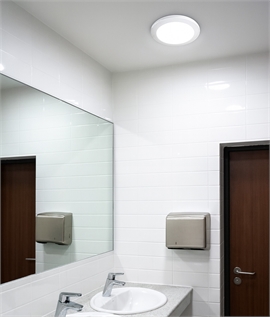 Flush Round 330mm White Ceiling Light with 30w LED 