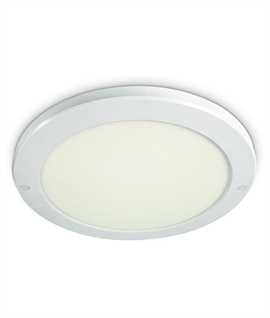 Flush Round 330mm White Ceiling Light with 30w LED 