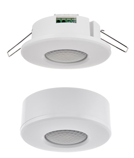 360° PIR Occupancy Detector - One Design for Surface Mounting or Recessing