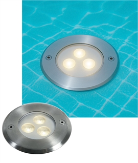 Stainless Steel LED Underwater Spot Light - IP68 Rated