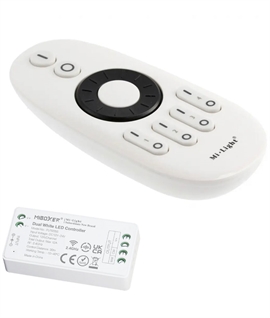 4-Channel RF Remote and LED Controller for White and CCT Adjustable LED Strip Lights