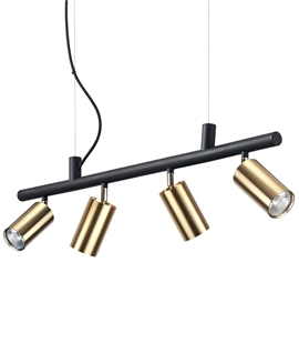 Bar Suspension Pendant with Adjustable Lampheads