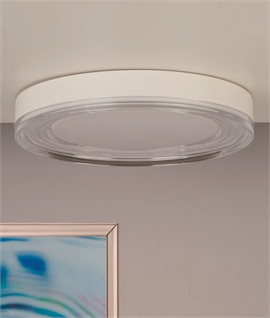 Round LED CCT Variable Flush Light for Wall or Ceiling 
