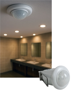 Miniature Recessed Infrared Motion Sensor for Lighting in Ceilings and Furniture -230V 200-800 watt switching