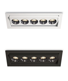 Recessed Adjustable Linear Downlight 12W Dark Light 38° 3000K Warm White