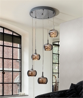iconic chandelier cluster ceiling lights smaller pendants bunched