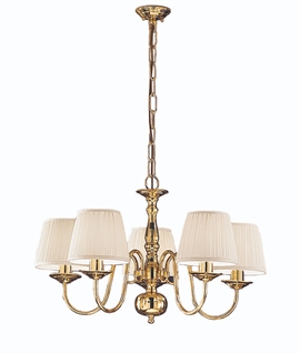 Polished Brass Flemish Chandelier - Two Size Options