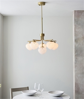 Decorative 6 Lamp Telescopic Chandelier Pendant