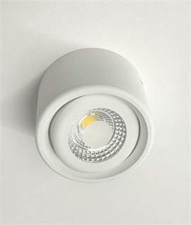 Trade Pack of Three Surface Mounted Low-Profile Adjustable LED Downlight - 55mm Deep
