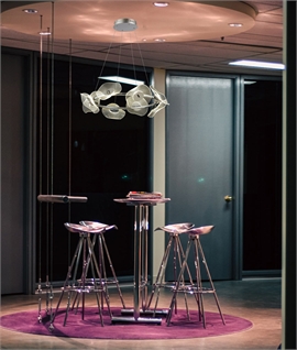 Wave Disc Ring Pendant - 8 x 6W LED & 4000K Dia 70cm