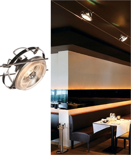 Gimbal Adjustable Tension Wire Spotlight for AR111 Lamps