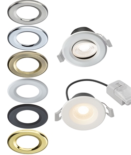 Dimmable IP65 Fire-rated LED Downlight: Fixed or Adjustable