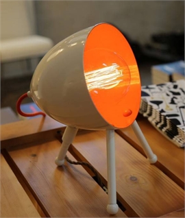 Retro Style Modern Table Lamp - Orange Interior
