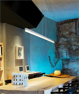 LED Aluminum Suspended Linear Light with White Diffuser