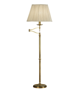 Antique Brass Swing Floor Lamp