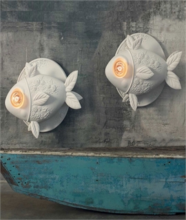 Fish Ceramic Patterned Wall Light