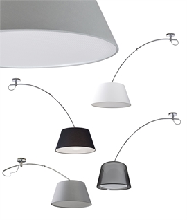 Offset Ceiling Pendant - Curved for Shade of Choice 