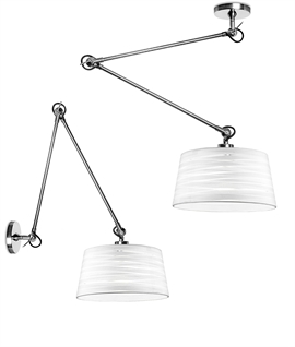 Highly Adjustable Long Reach Wall or Ceiling Light