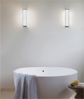 Astro Mashiko 360 LED - Tall Framed Bathroom Wall Light in Matt Nickel