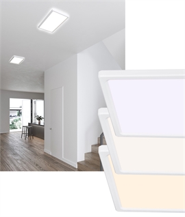 Ultra-Thin Large Rectangular Dimmable LED Ceiling Light - Bluetooth Mesh Connected