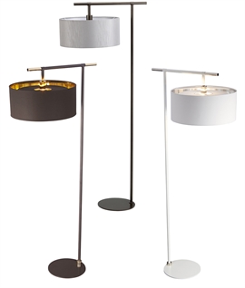 Balanced Floor Lamp with Fabric Shades 