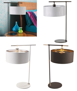 Balanced Table Lamp with Fabric Shades 