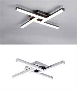 Modern 4 Arm IP44 Ceiling Light - Suitable For Bathrooms