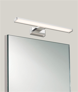 Budget Chrome IP44 Rated LED Over Mirror Light