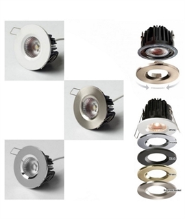 Elite HD 7w LED Fixed Fire Rated IP65 Downlight