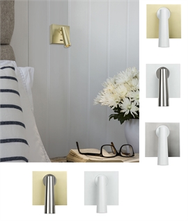 Designer Bedside Reading Light - Surface mounted in a Great Choice of Colours 