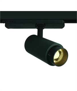 Black 15W High-Performance Adjustable Beam LED Spotlight - 3000°k 15W COB LED, 1350 Lumens