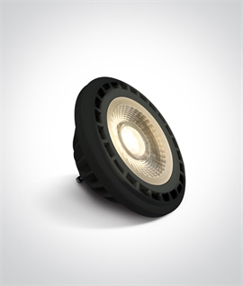 Black R111 SMD LED GU10 13W 230V AC Warm White Lamp