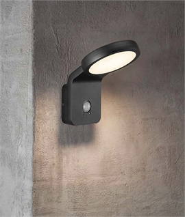 Designer Angled LED Exterior Wall Light - Standard or Sensor Operated