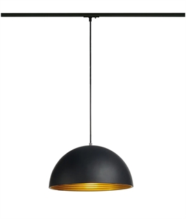 40cm Dome Pendant for Mains Track