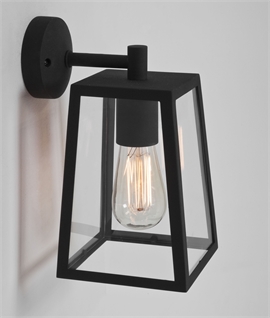 Contemporary Square Bracket Lantern - Exterior Wall Light
