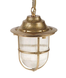 Marine Style Brass Pendant Lantern