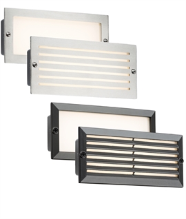 LED Recessed Brick Lights with Interchangeable Bezels
