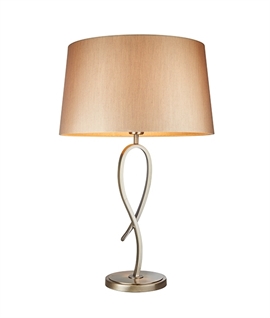 Elegant Loop Table Lamp - Brass or Nickel