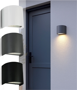 Half-Cylinder Wall Light for GU10 Lamps – Surface Mounted, IP65