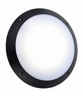LED IP65 Bulkhead Light with Built In Microwave Sensor - 12w 6000 Lumen