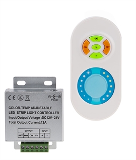 Remote Control Kit for CCT LED Strip – Adjust Brightness & White Tone