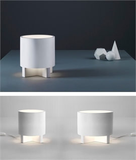 Decorative Low Glare Plaster Table Lamp In Two Sizes