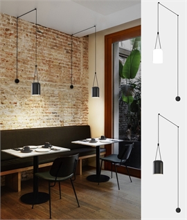 Hanging Wall Pendant - Black or White