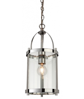 Imperial Lantern Pendant – 410mm Polished Chrome